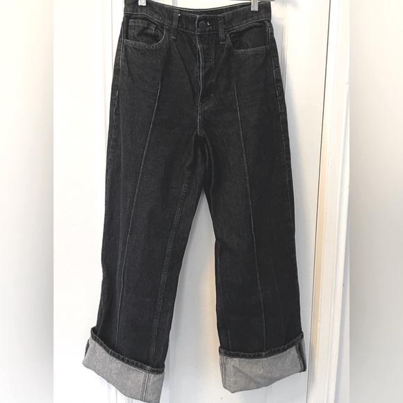 Banana Republic Women’s Cropped Wide-Cuffed Jeans - Picture 1 of 4